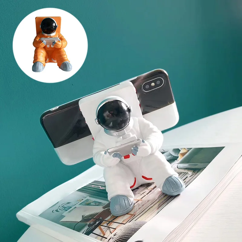 astronaut ornaments 3d universal mobile phone bracket bracket bracket gift toy home office desk decoration birthday party free global shipping