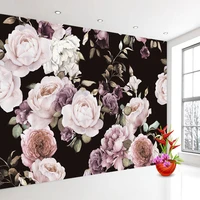 custom 3d mural wallpaper hand painted rose peony flower modern art wall painting living room bedroom home decor wall paper roll