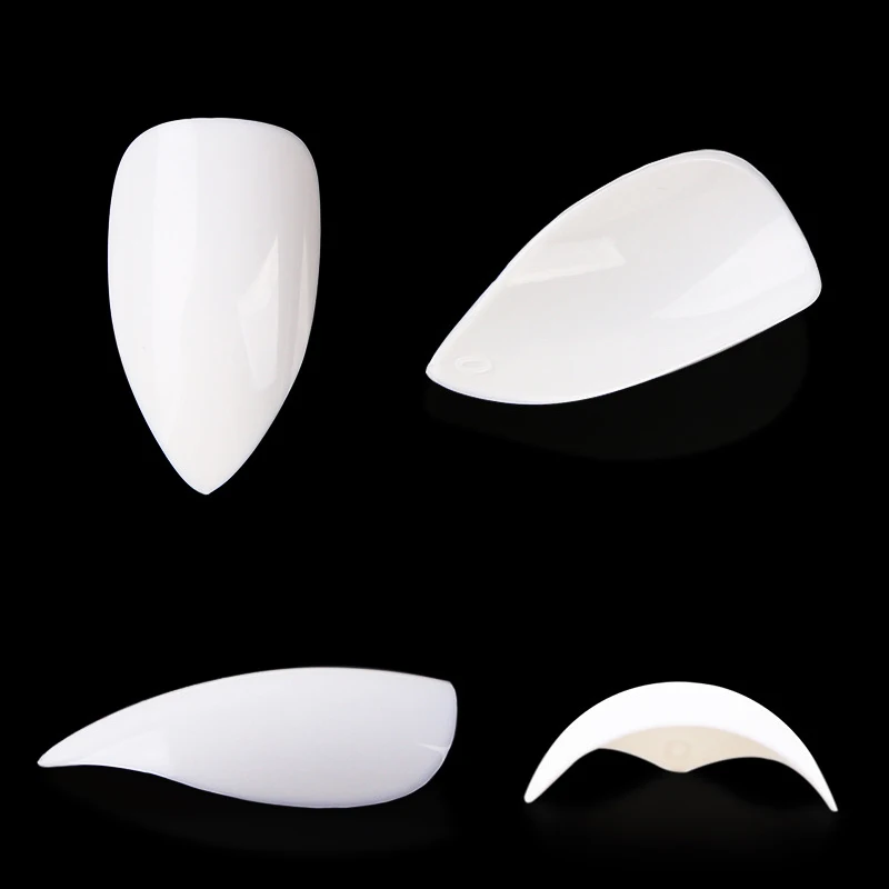 100 шт./коркор. накладные ногти миндаль прозрачные короткие полное покрытие ногтей