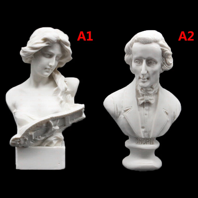 Имитация белой смолы Бюст Мини бюст скульптура статуя ролевые игры дом игрушки