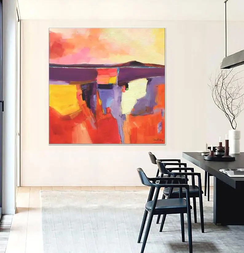 Beste Minimalistische Abstracte Olieverf Dorm Decor Canvas Art Graffiti Muur Decor Grote Canvas Art Abstract Schilderen Abstract Schilderij