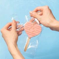 new 100pcsset popsicle bags disposable plastic ice cream bags food grade transparent ice popsicle mold bag freeze treat storage