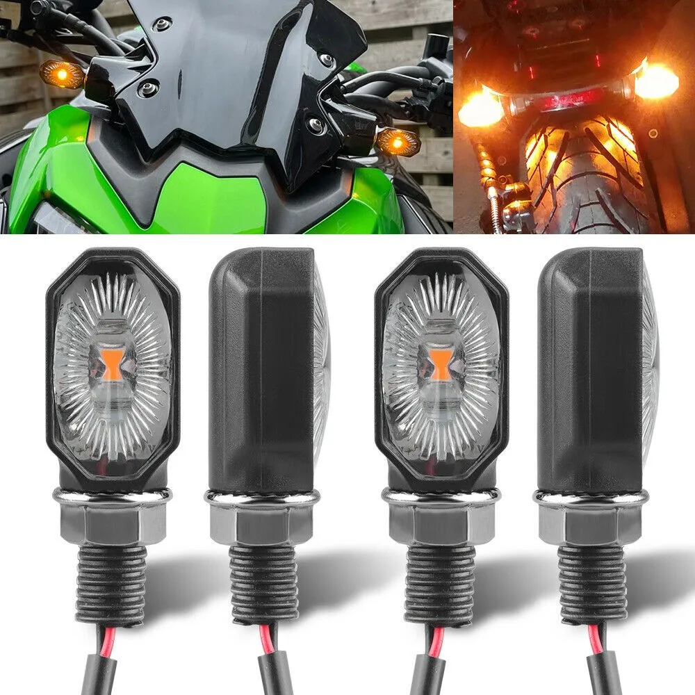 

4pcs Motorcycle Turn Lights Signal Indicators LED Signal Blinkers Motorbike Scooters Universal Mini Lamps Motorcycle Parts