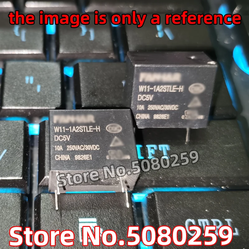 

20/10/5PCS W11-1A2STLE-H-DC5V W11-1A2STLE-H-DC12V W11-1A2STLE-H-DC24V Relay 4-pin normally open 10A