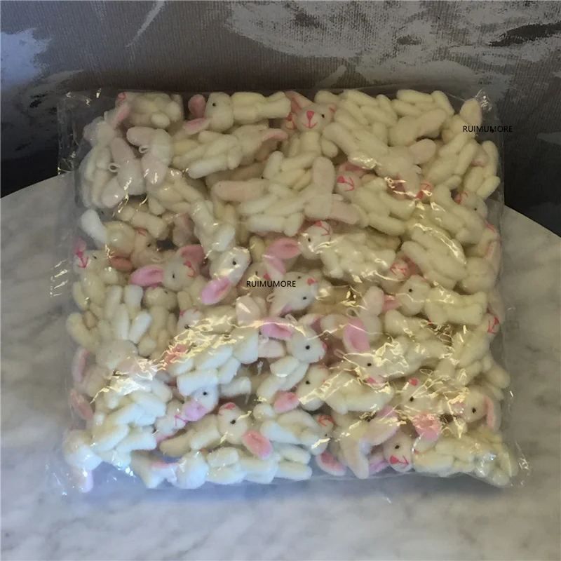Маленький Длинный ушной кролик 4 см плюшевая мягкая игрушечная кукла маленькие