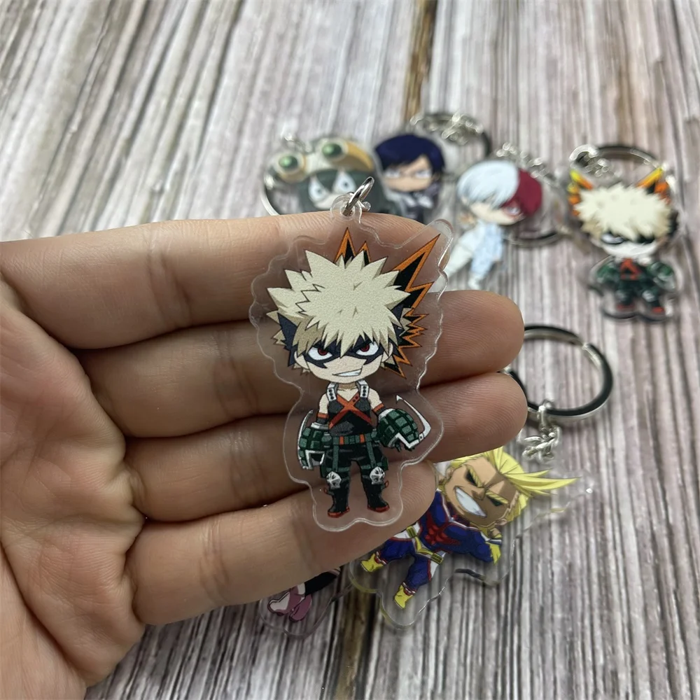 Брелок для ключей Моя геройская Академия двусторонний акриловый брелок косплея