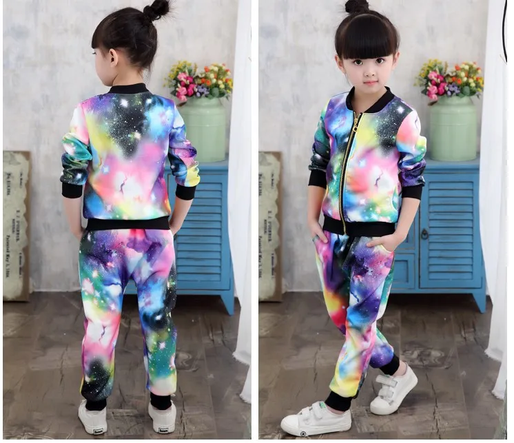 Комплекты одежды для девочек 2021 детские модные куртки активного отдыха пальто на