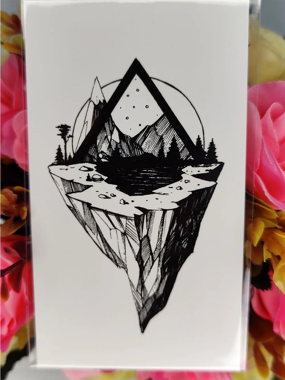 Waterproof Fake Tattoo Stickers Retro Forest Sun Deer Temporary Tattoos Transferable Tatoo Body Art Tatto for Women Girl Men | Красота и