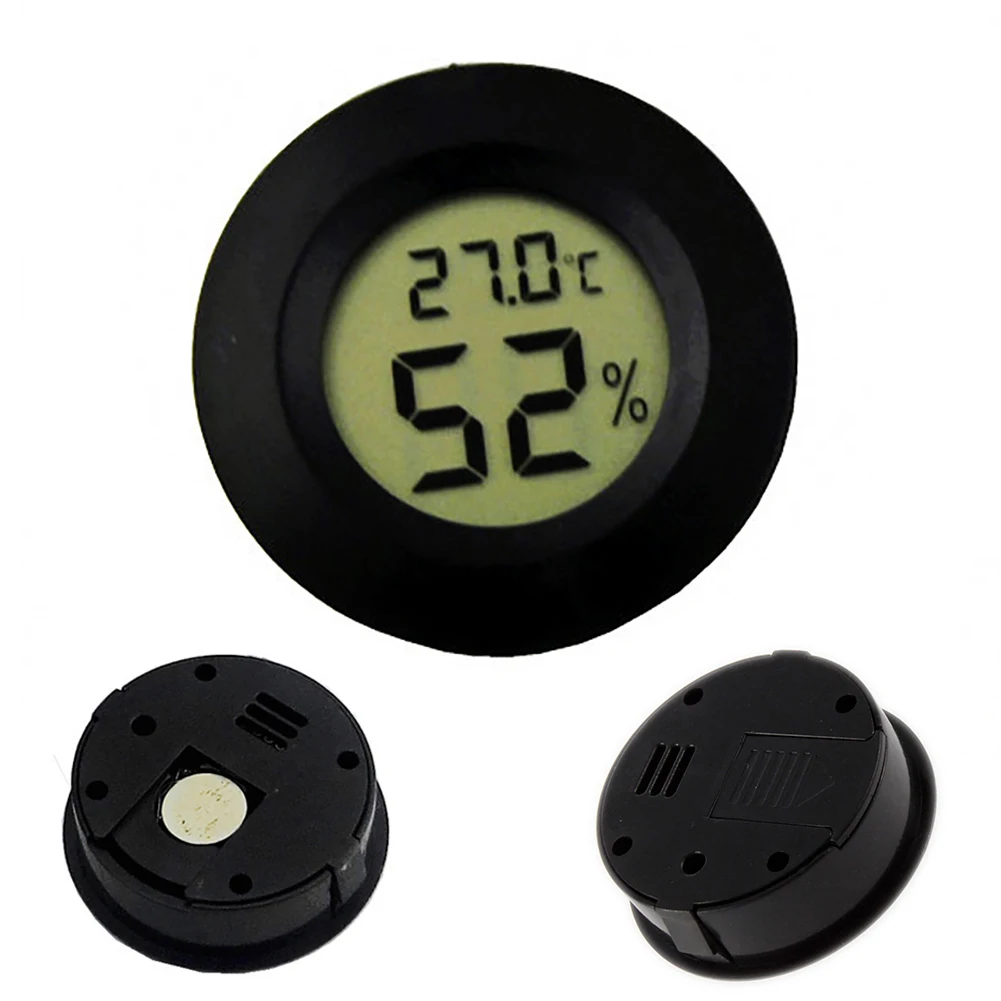 

Round Home Mini Accessory Temperature Modern 2 In 1 Reptile LCD Display Portable Digital Hygrometer
