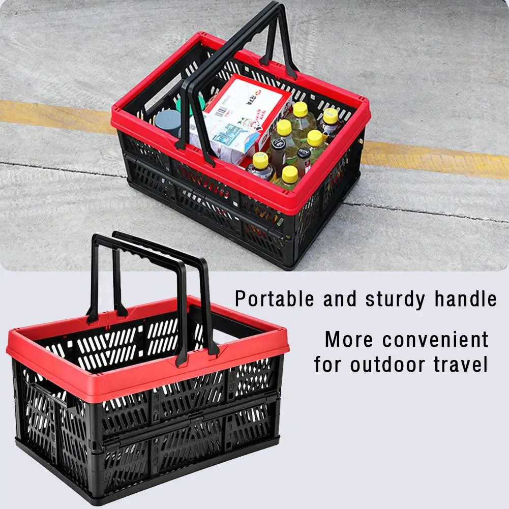 

Car Trunk Storage Box Multi-function Collapsible Organizer with Handle for SUV Auto Vehicle