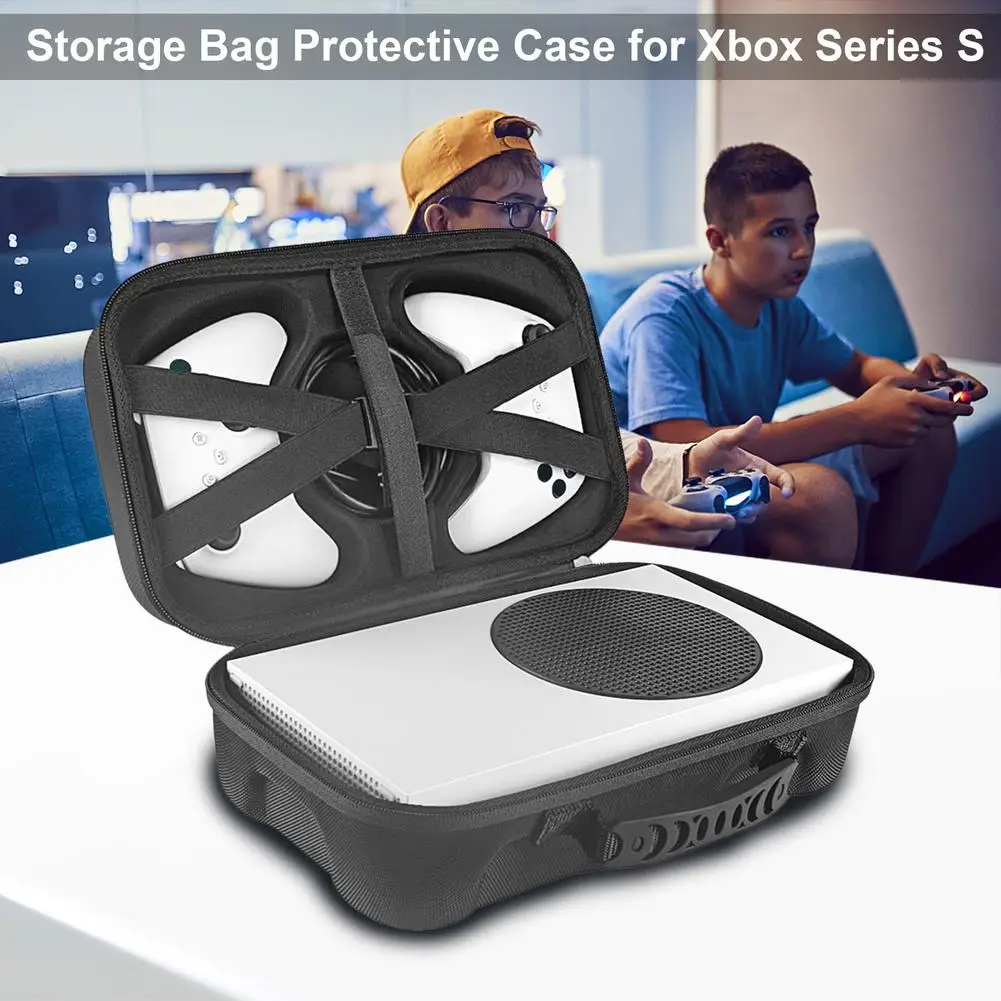 Travel Portable Large-Capacity Storage Bag For Xbox Series S Game Console Gamepad Dustproof And Shockproof Zipper Box | Электроника