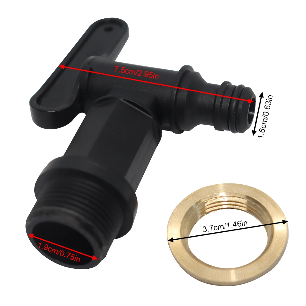 IBC Tote Tank Tap Adapter 3/4 "резьбовой соединитель сменный фитинг для резервуара