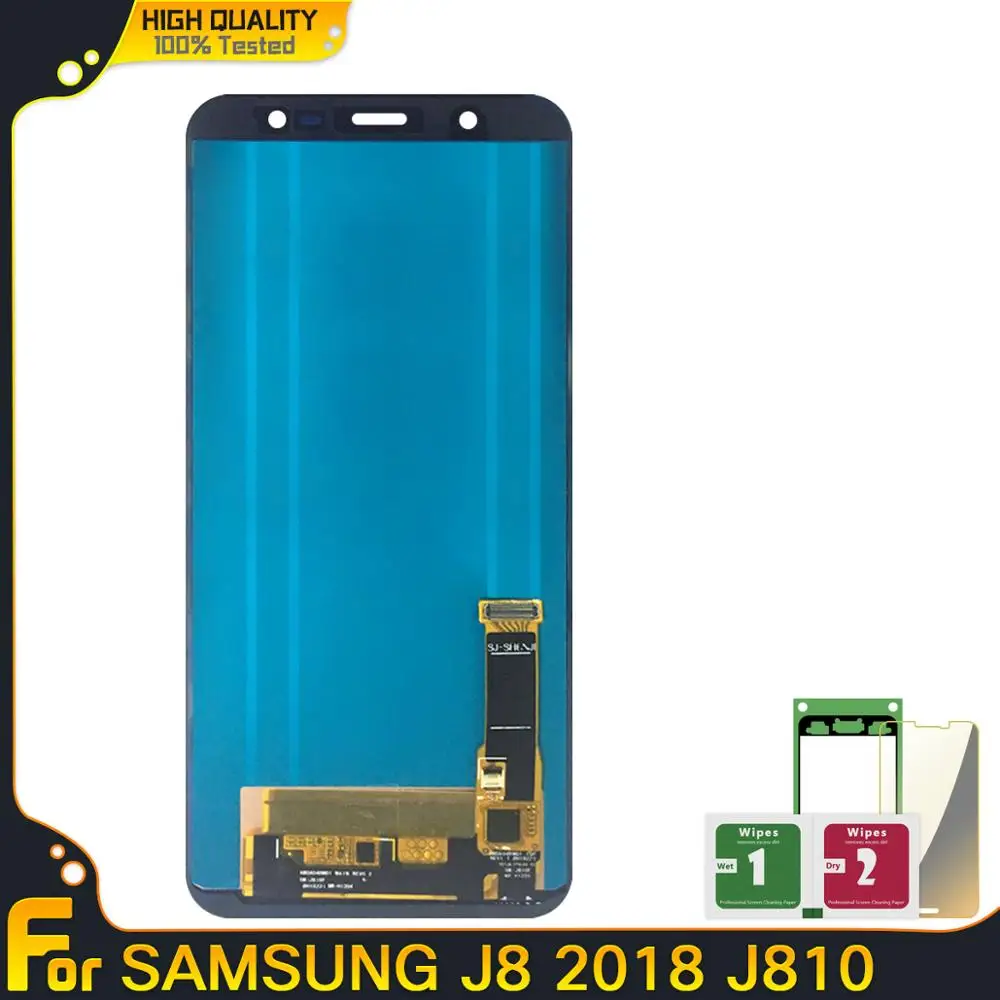 ЖК дисплей для SAMSUNG Galaxy J8 2018 J810 J810F SM сенсорный экран сменная регулировка