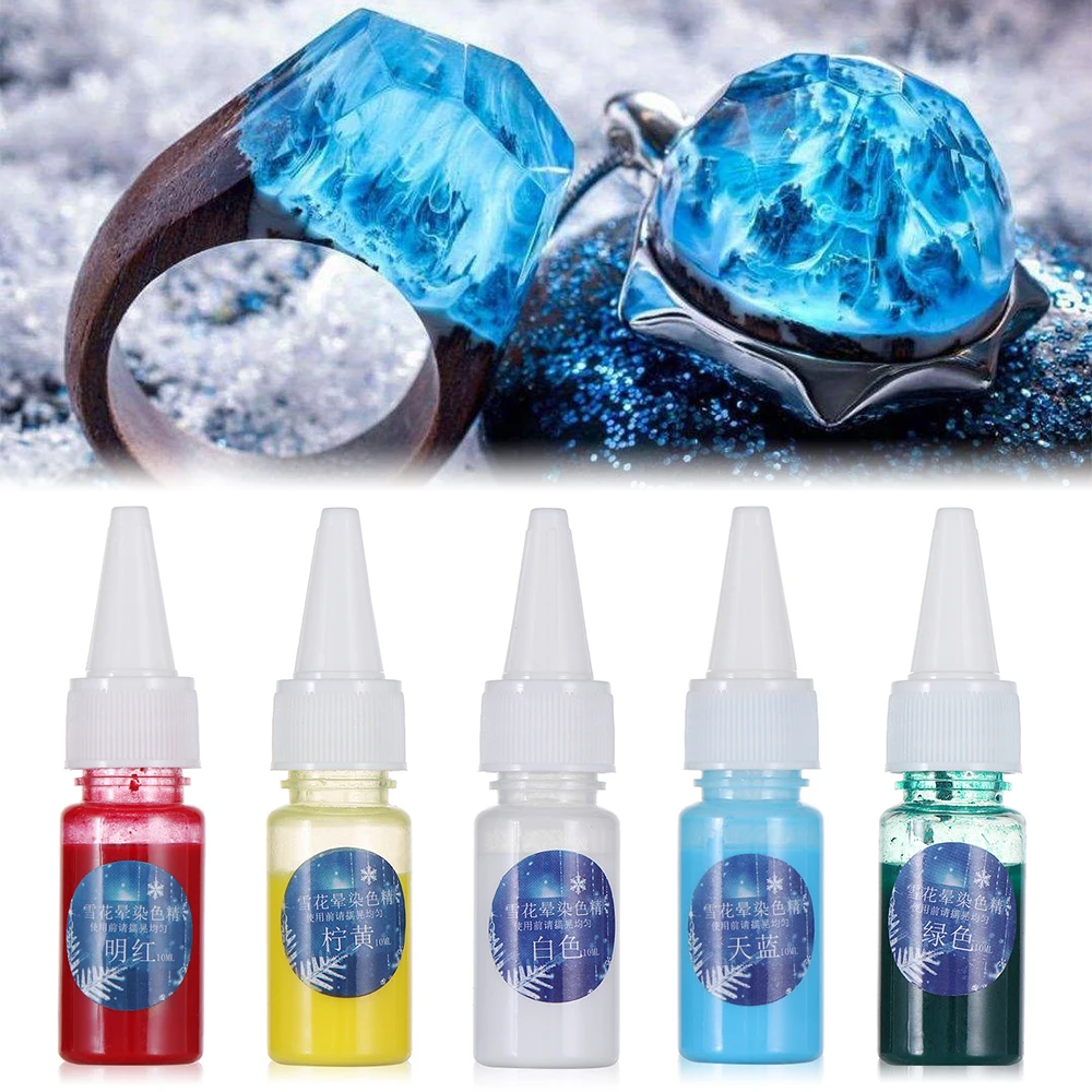 10 мл УФ отверждаемая эпоксидная смола окрашивающий краситель высокая