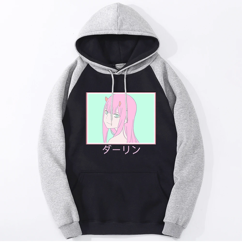 

Girl With Pink Long Hairwomen Sweatshirts Fashion Loose Clothes Hip Hop Raglan Hoodie Loose Fleece Pullover Hoody Womens