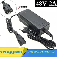 48V 2A Lead-acid Battery Charger for Electric Bike Scooters Motorcycle 57.6V Lead acid Battery Charger with PC IEC connector