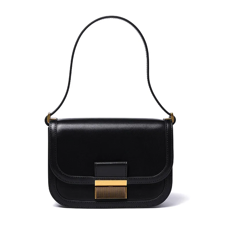 Дамская сумочка кожаная модная сумка через плечо квадратная ретро для подмышек