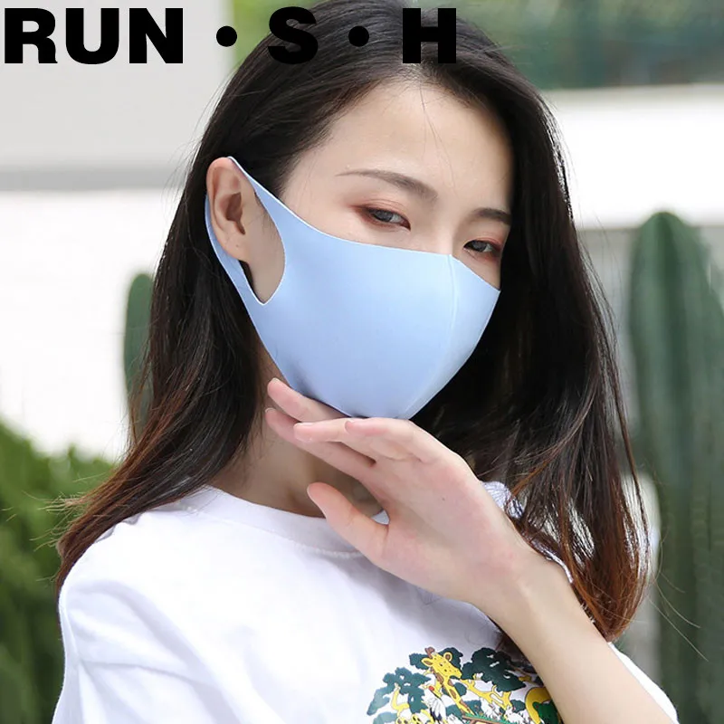 3 шт. ледяной шелк хлопковая Пылезащитная маска защита от солнца анти-приливы