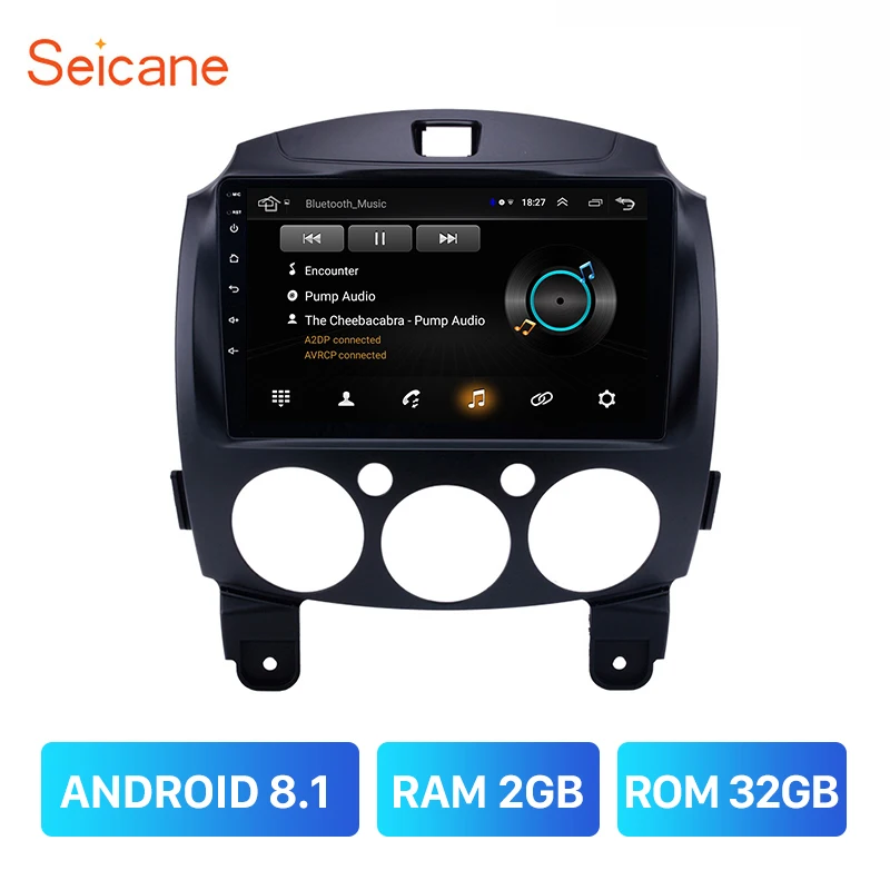 Seicane Автомобильный GPS Android 8 1 Navi для Mazda 2/Jinxiang/DE/третьего поколения 2007 2008 2009 2010 2011 2012