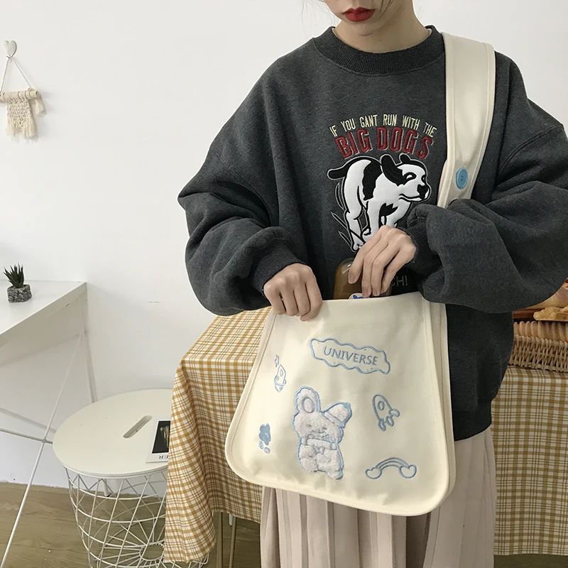 Youda Оригинальные Классические женские сумки через плечо холщовые дизайнерские