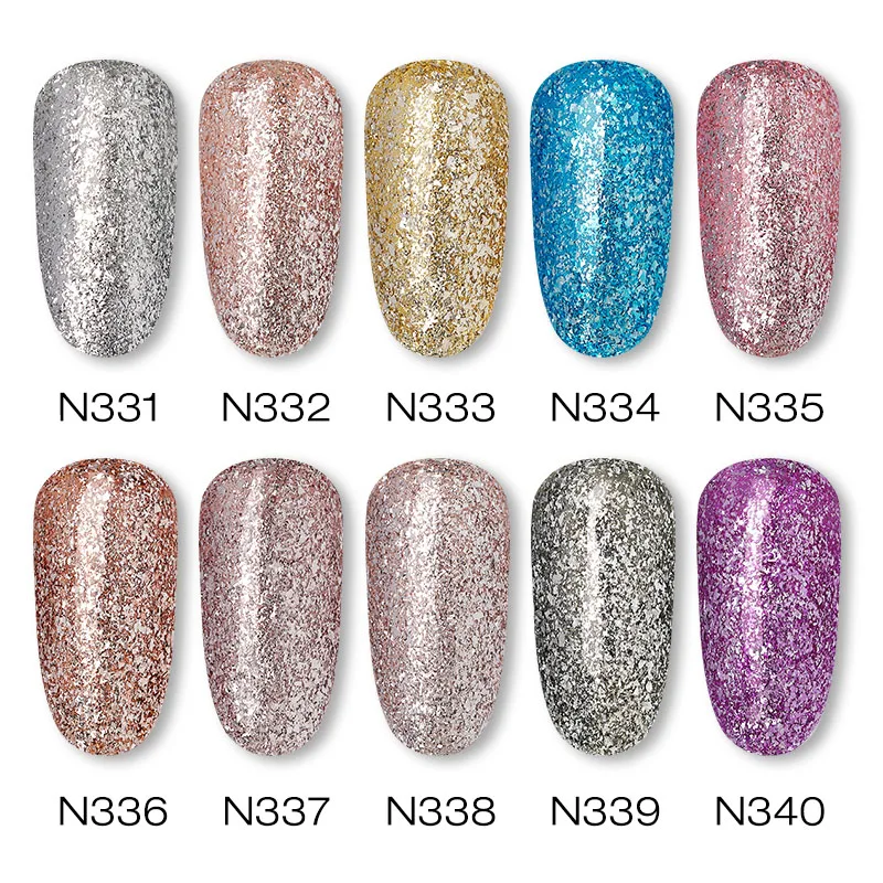 NAILWIND УФ гель для ногтей Блестящий Платиновый ослепительный лак Гибридный