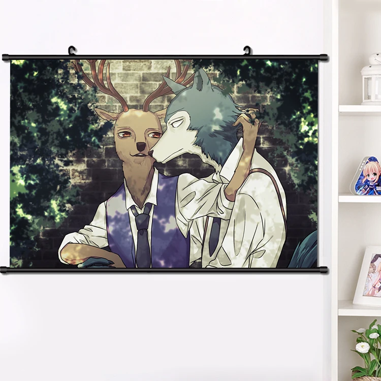 

2019 NEW Anime BEASTARS Legosi Louis Haru Jono Gouhin Wall Hanging Poster Otaku Home Decoration Collection Art Gift 40*60cm