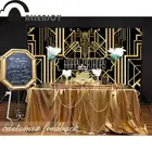 Фон для свадебной фотосъемки Allenjoy в стиле Великий Гэтсби, Золотой декор для вечерние рождения фотобудка для фотосессии