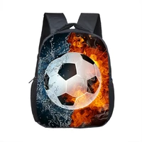 new football printing fashion kindergarten backpack childrens lightening polyester backpack