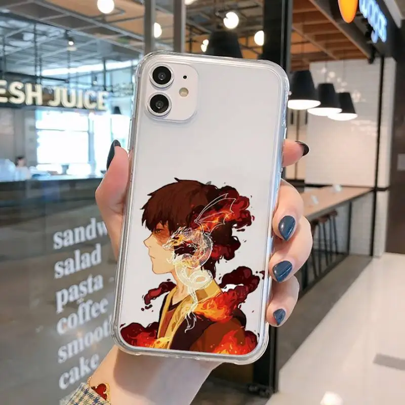 

Avatar the Last Airbender Phone Case Transparent for iPhone 11 12 mini pro XS MAX 8 7 6 6S Plus X 5S SE 2020 XR
