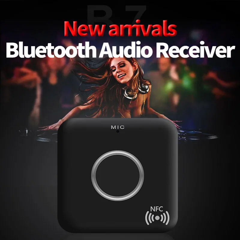 Автомобильный Bluetooth приемник AUX 3 5 мм NFC 4 1 Беспроводной аудио адаптер для динамика