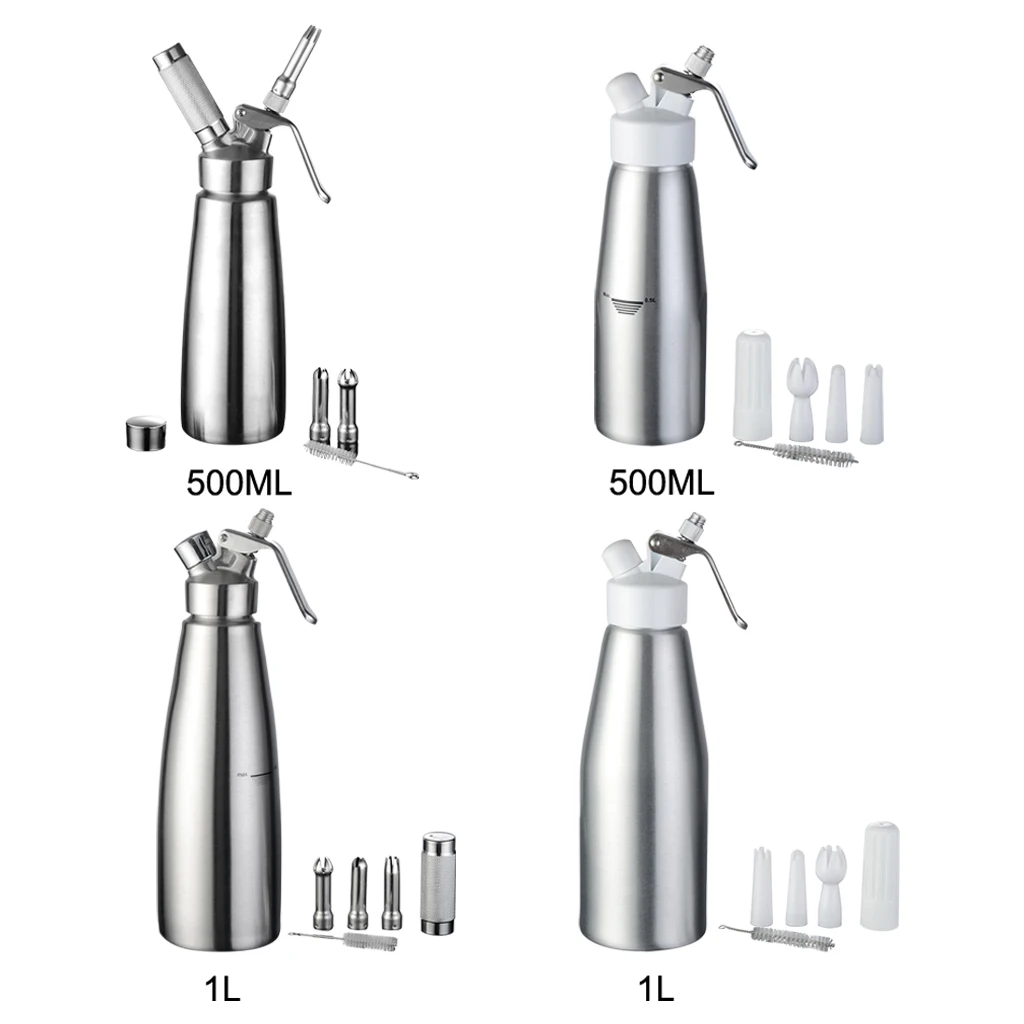 

Heavy Duty Whipped Cream Dispenser Leak-Free Whipping Siphon Easy Grip