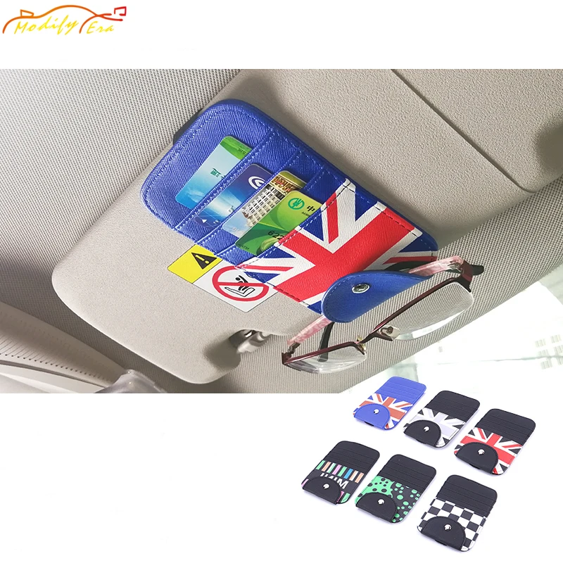 Универсальный автомобильный органайзер для козырька чехол из искусственной