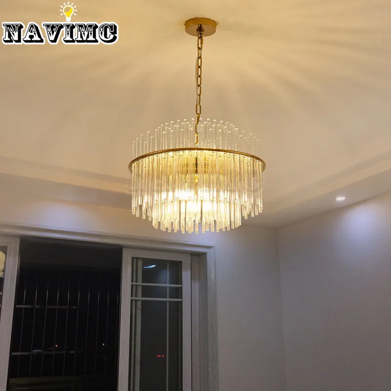 Современный Led k9 Хрустальная люстра для столовой ресторана Холла отеля креативный светильник