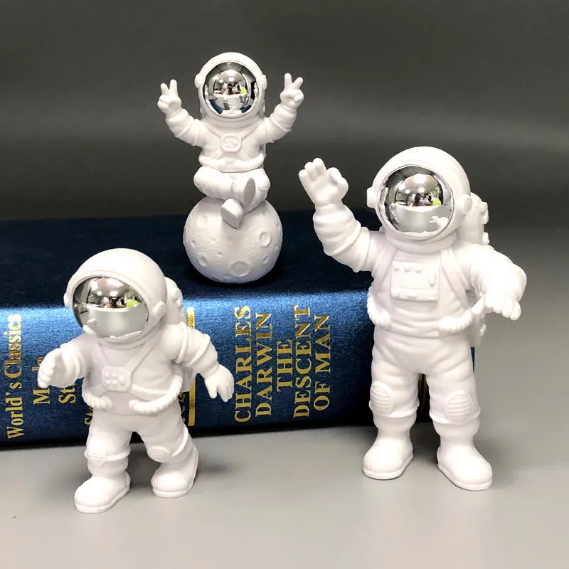 resin material astronauts ornaments universal cell phone stand holder bracket gift toys home office desk decoration birthday par free global shipping