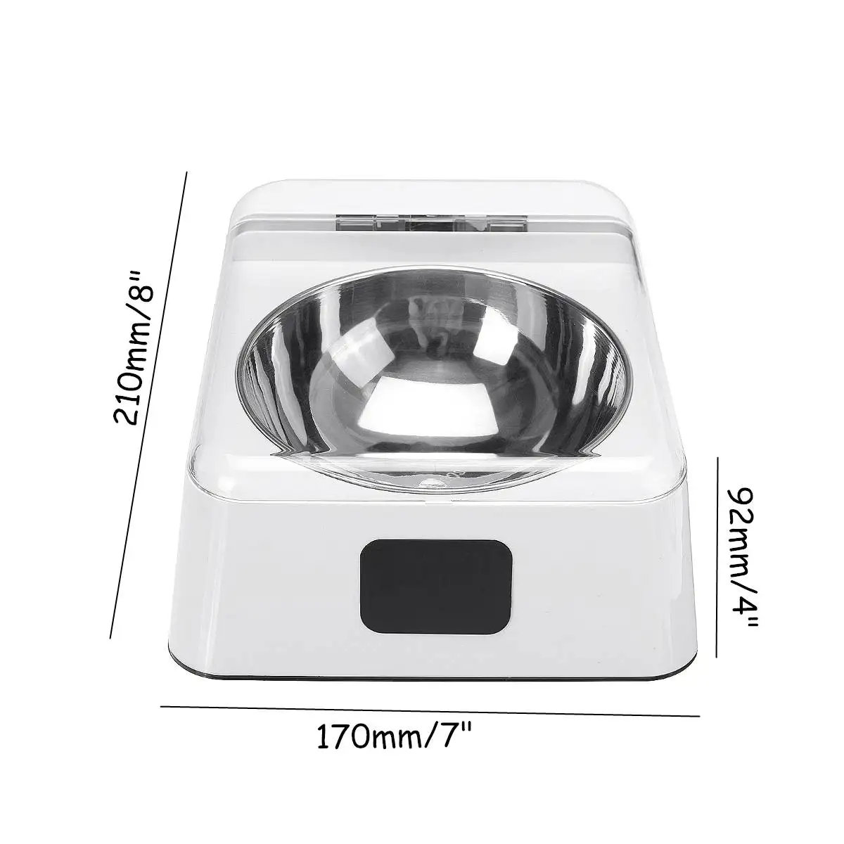 

New Automatic Pet Feeder Dispenser Dogs Cat Food Rechargable With Moisture-proof Cover Pet Feeder Smart Dish Infrared Sensor