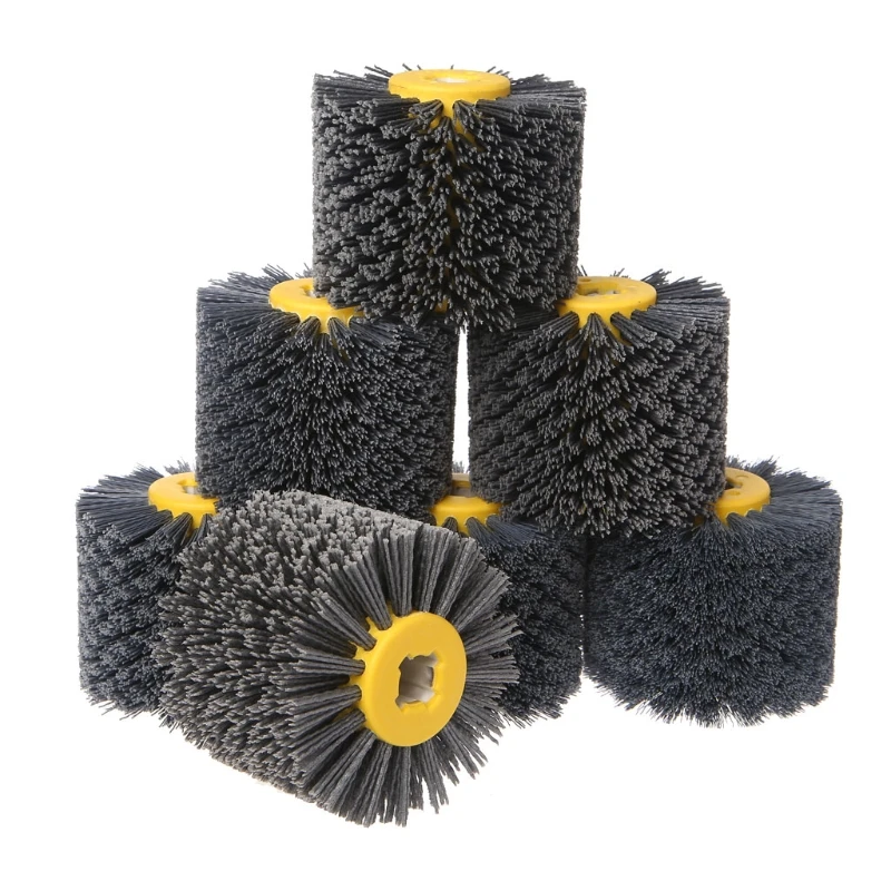 

Deburring Abrasive Wire Drawing Round Brush Head Polishing Grinding Buffer Wheel P0RE