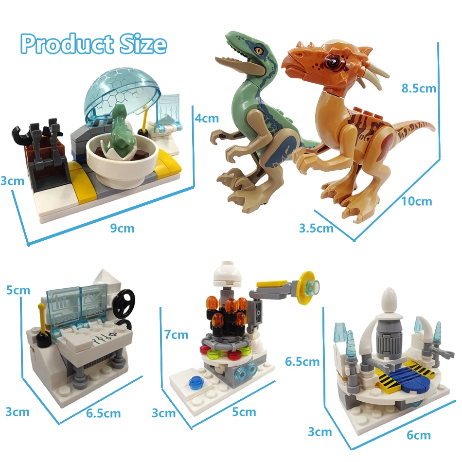 305 шт. 4 в 1 Детский конструктор MOC Dino Lab World | Игрушки и хобби