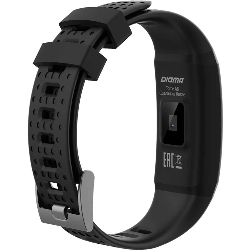 Умный браслет DIGMA Force A6 0,96 "черный" / (a6b) Фитнес-браслеты часы Smartwatch для мужчин и женщин, электрический запястье взрослого.