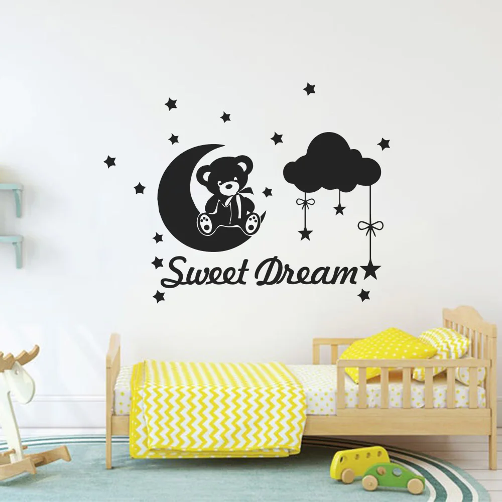 

Hot children's room Wall Decal Living Room Removable Mural For Kids Rooms Decoration Background Wall Art Decal Drop Shipping