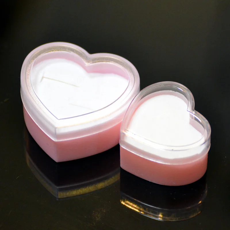 Органайзер акриловый прозрачный для сережек коробочка колец влюбленных новая