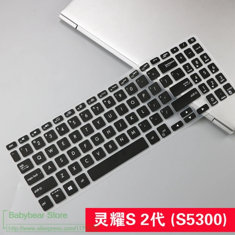black Для Asus VivoBook S15 S531 s531fl S531f s530 s530fn s530fa s530fu S530u S530f 15,6 дюймовый ноутбук клавиатура защитная накладка для телефона - Цвет: black