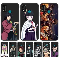 honor10 lite demon slayer anime phone case for honor 10 lite case on for huawei honor 10i 50 10x lite 8x 9x pro 9 9a 8 8a covers