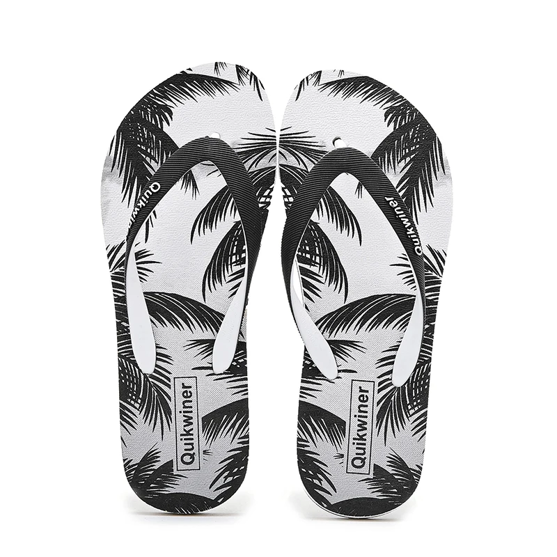 

Cheap Summer Pink Flip Flops Woman Beach Slippers 2021 New Fashion Print Women EVA Flip-Flops Flat Slides Women claquette femme