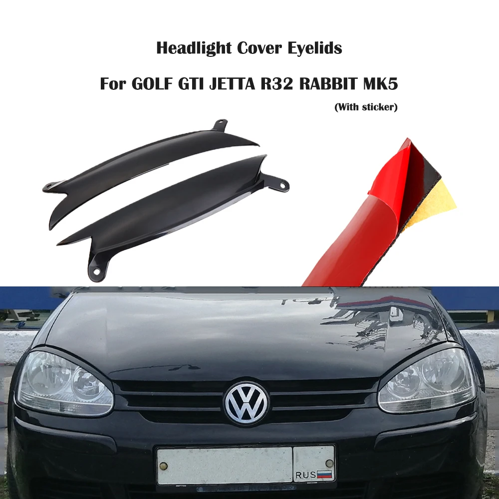 1 пара накладки на передние фары для vw GOLF GTI MK5 JETTA R32 RABBIT 2006 2009|Корпус| |