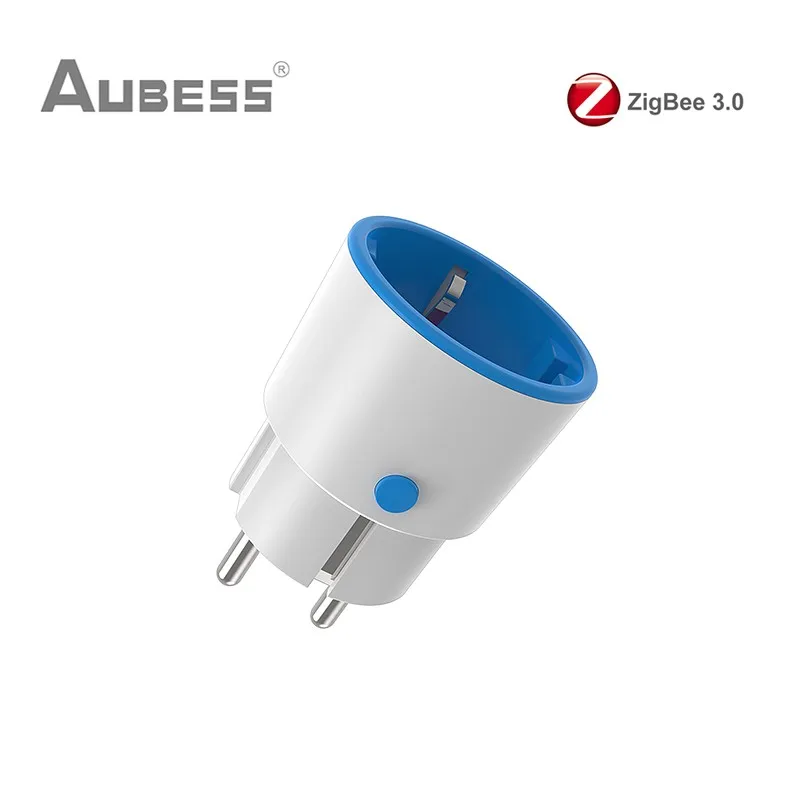 

16A Tuya ZigBee 3.0 Умная вилка питания ЕС Умная розетка Монитор энергии Розетка Беспроводной голосовой пульт дистанционного управления Alexa Google Home