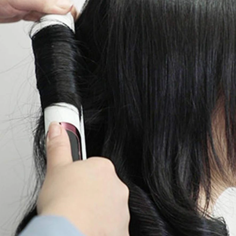 

Hair Straightener For Straight Hair Curly Hair Dry-Wet Dual Purpose Flat Iron Led Digital Straightening (Black) Eu Plug