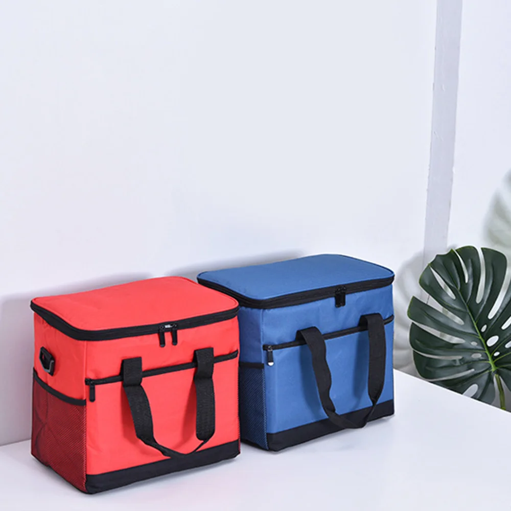

1 Pcs Oxford Cloth Lunch Bag Waterproof Solid Color Bag Cooler Pouch Bento Picnic Container Packet Household Kitchen Supplies