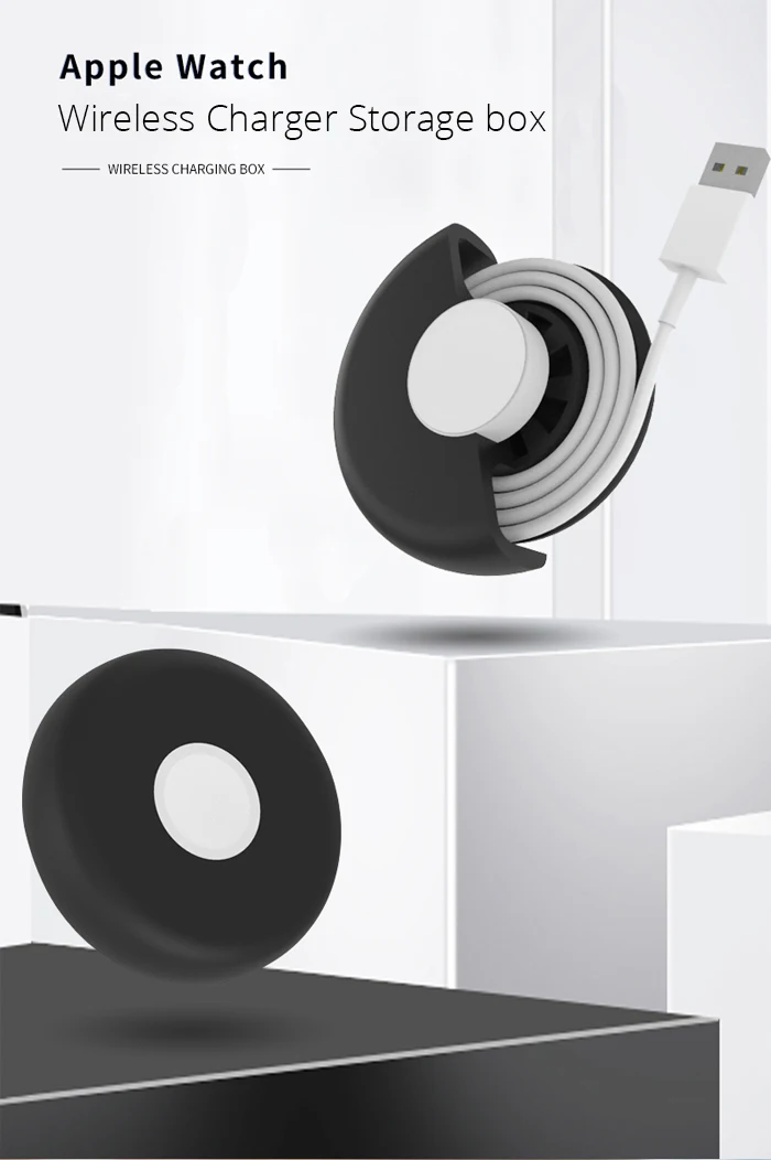 Fivetech док-станция для зарядки для Apple Watch, версии Беспроводной Зарядное устройство чехол Подставка для хранения мягкий силиконовый кронштейн для наручных часов Apple Watch 4/3/2/1 Базовое покрытие