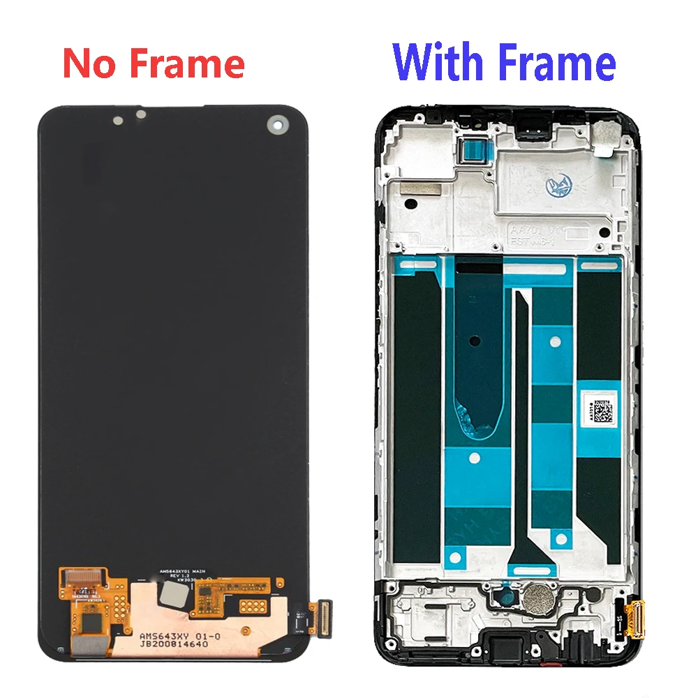original amoled repair part 6 4 for realme 8 pro rmx3081 lcd display touch screen digitizer assembly for realme 8pro display free global shipping