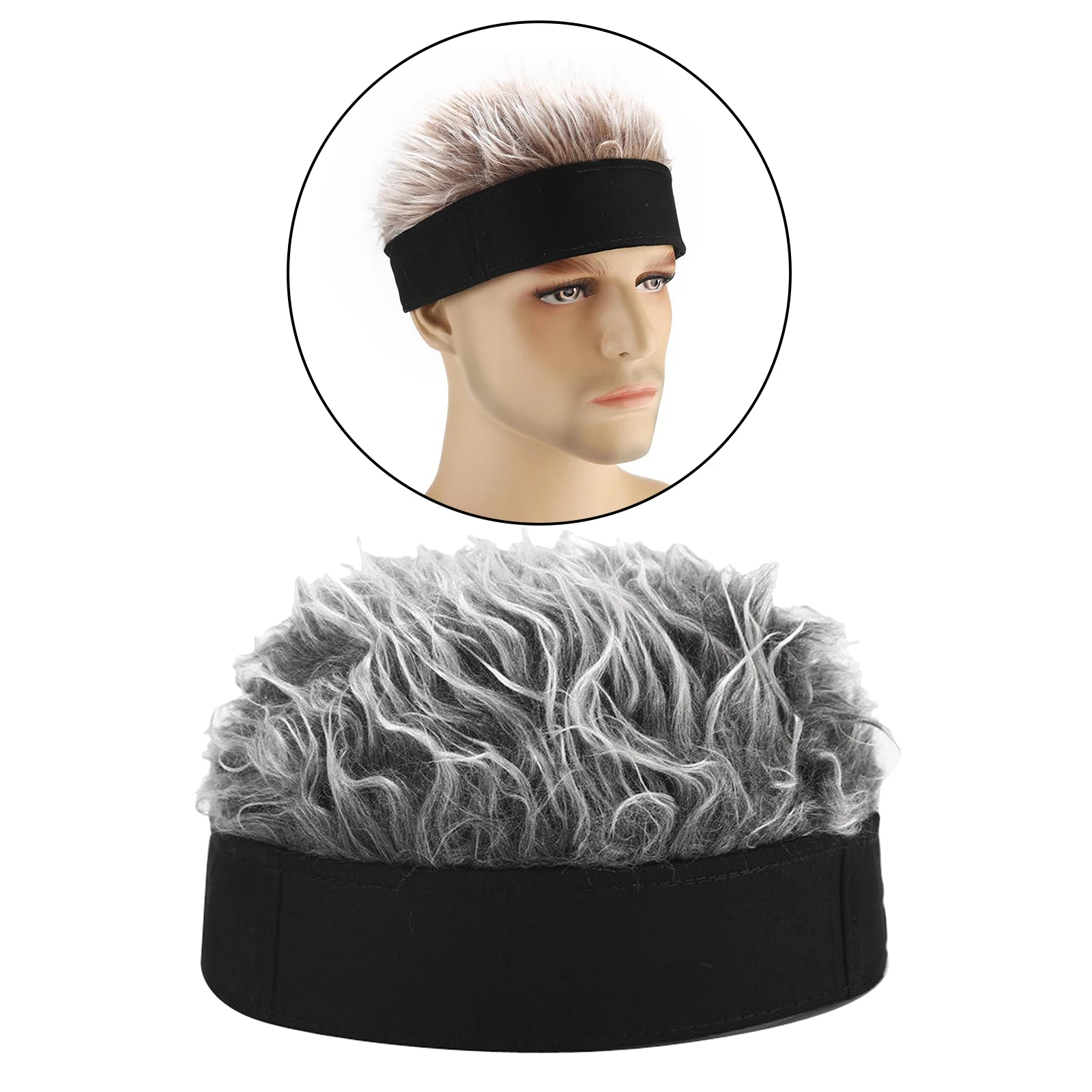 Unisex Men Women Sailor Landlord Hat Roll Up Retro Brimless False Hair | Спорт и развлечения